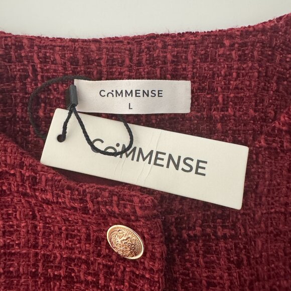 Commense Button Down Slit Tweed Blazer NWT, Size L, Runs more like a M - Picture 15 of 17